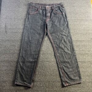 Brooklyn Basement Men's Jeans 36x34 Black Relaxed‎ Fit Denim, Pre-Owned